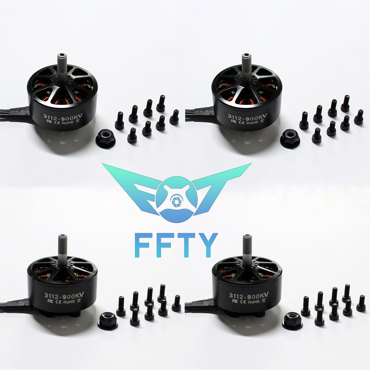 FT3112 900KV 3-6S brushless motor, compatible with racing FPV and 10 inch remote drone