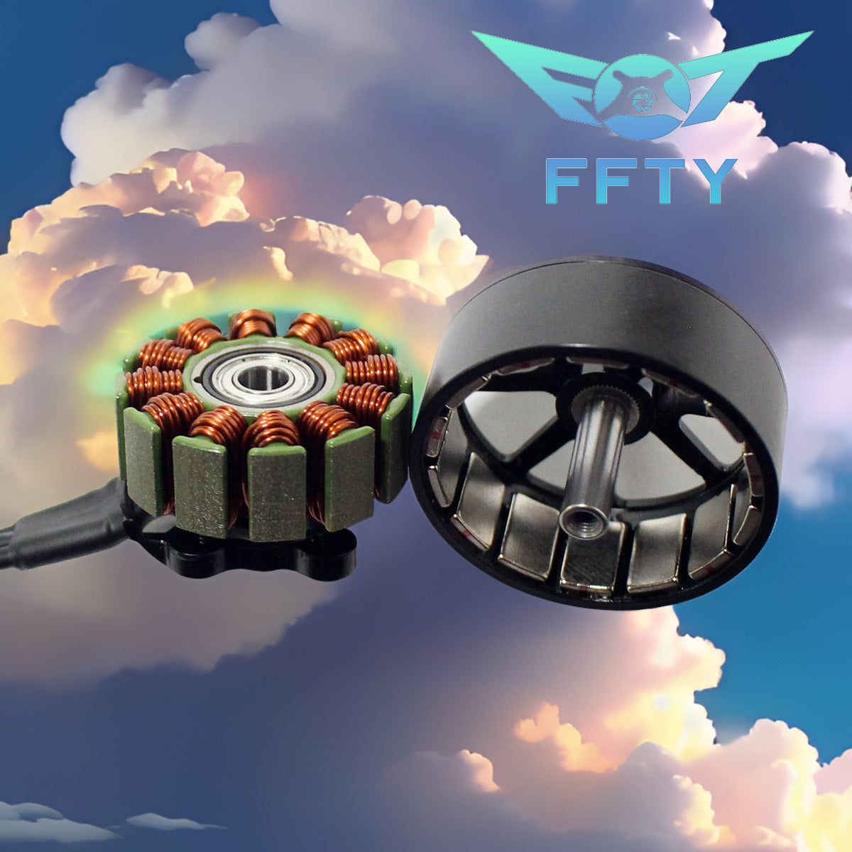 FT3110 900KV 4-6S brushless motor, suitable for 6-9 inch props, compatible with RC drones in FPV competitions