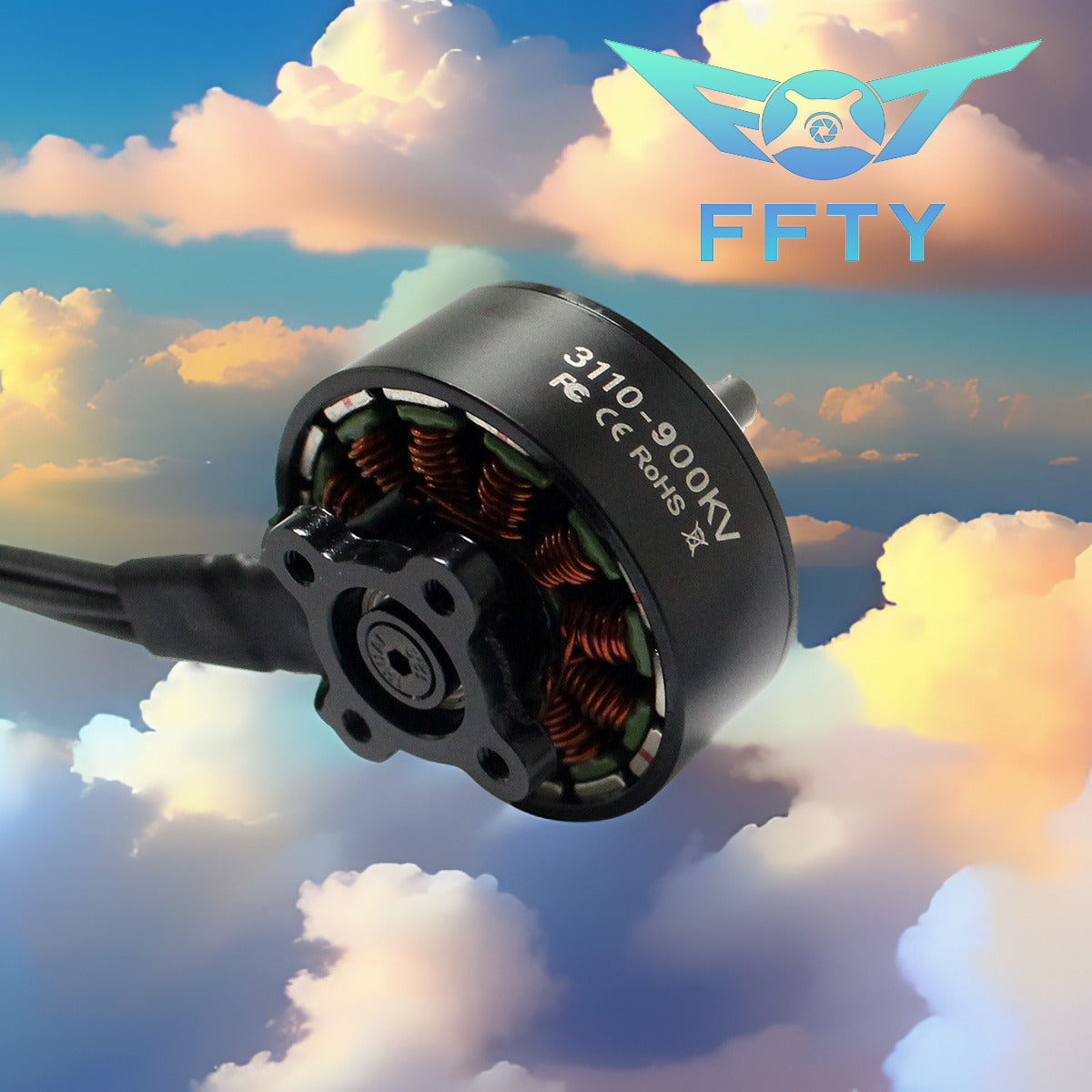 FT3110 900KV 4-6S brushless motor, suitable for 6-9 inch props, compatible with RC drones in FPV competitions