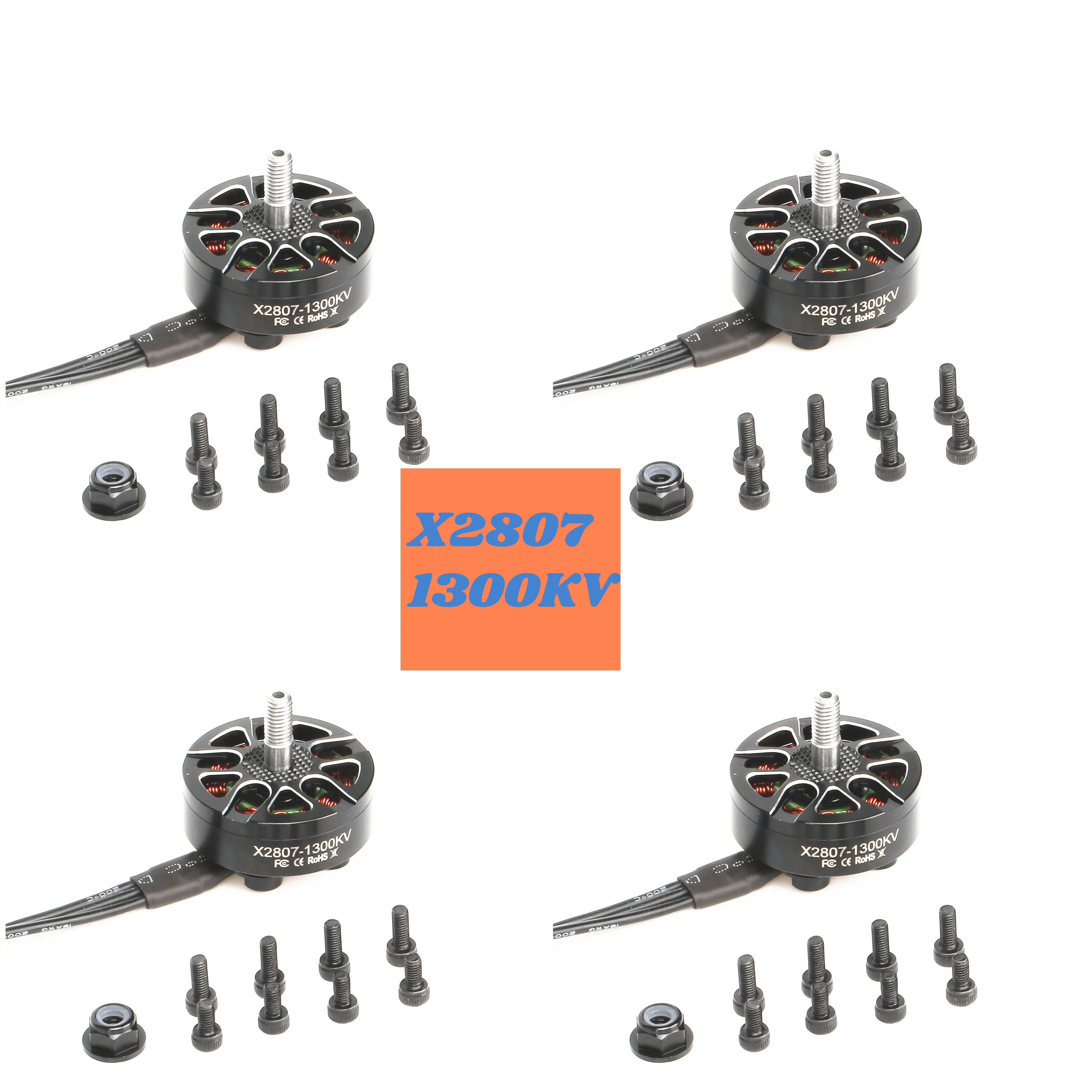 FT2807 1300KV 6S brushless motor, suitable for FPV Freestyle Mark4 7-inch remote LR7 drone model