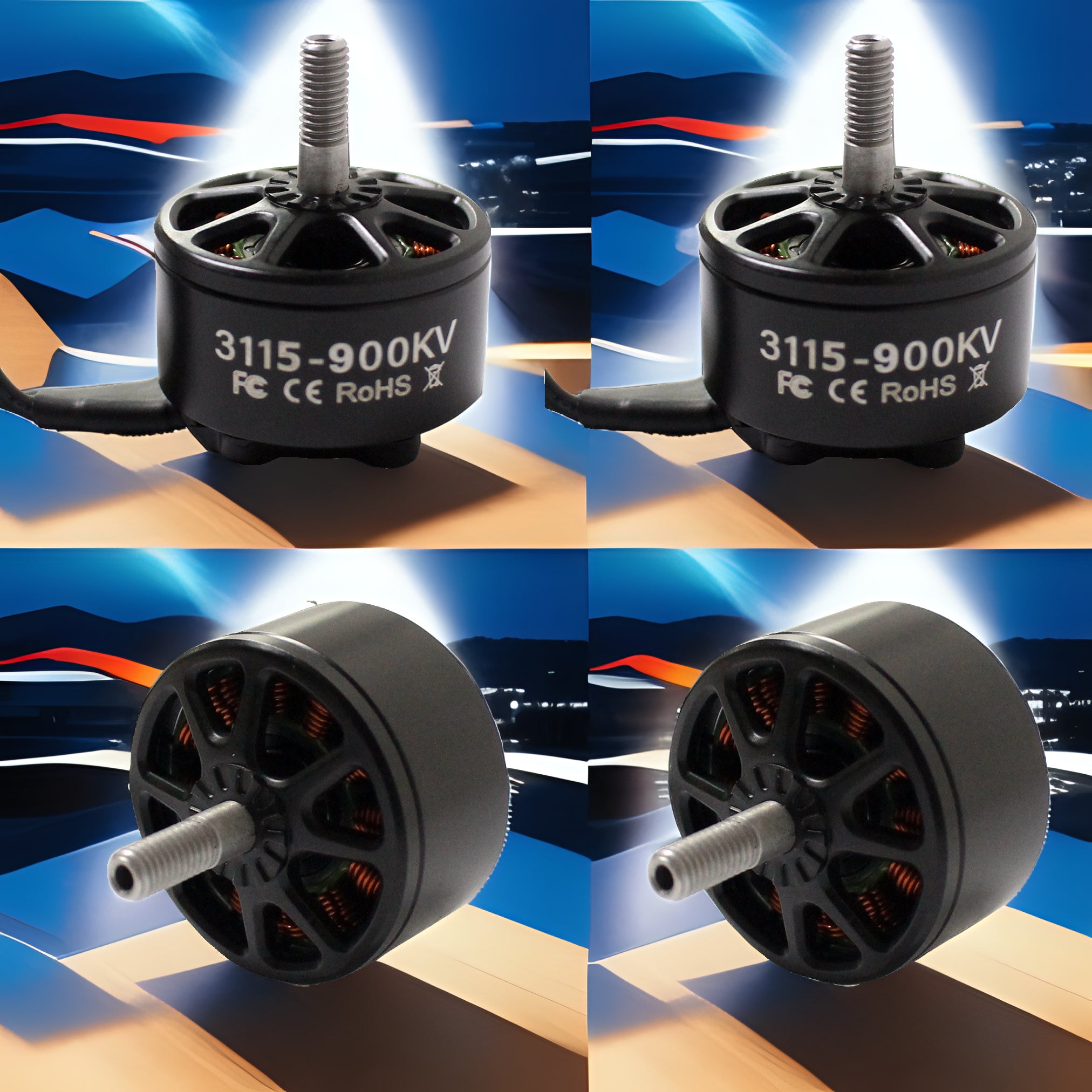 3115 900KV 6S Brushless Motor for FPV Freestyle 9inch 10inch Long Range Cinelifter RC Drones