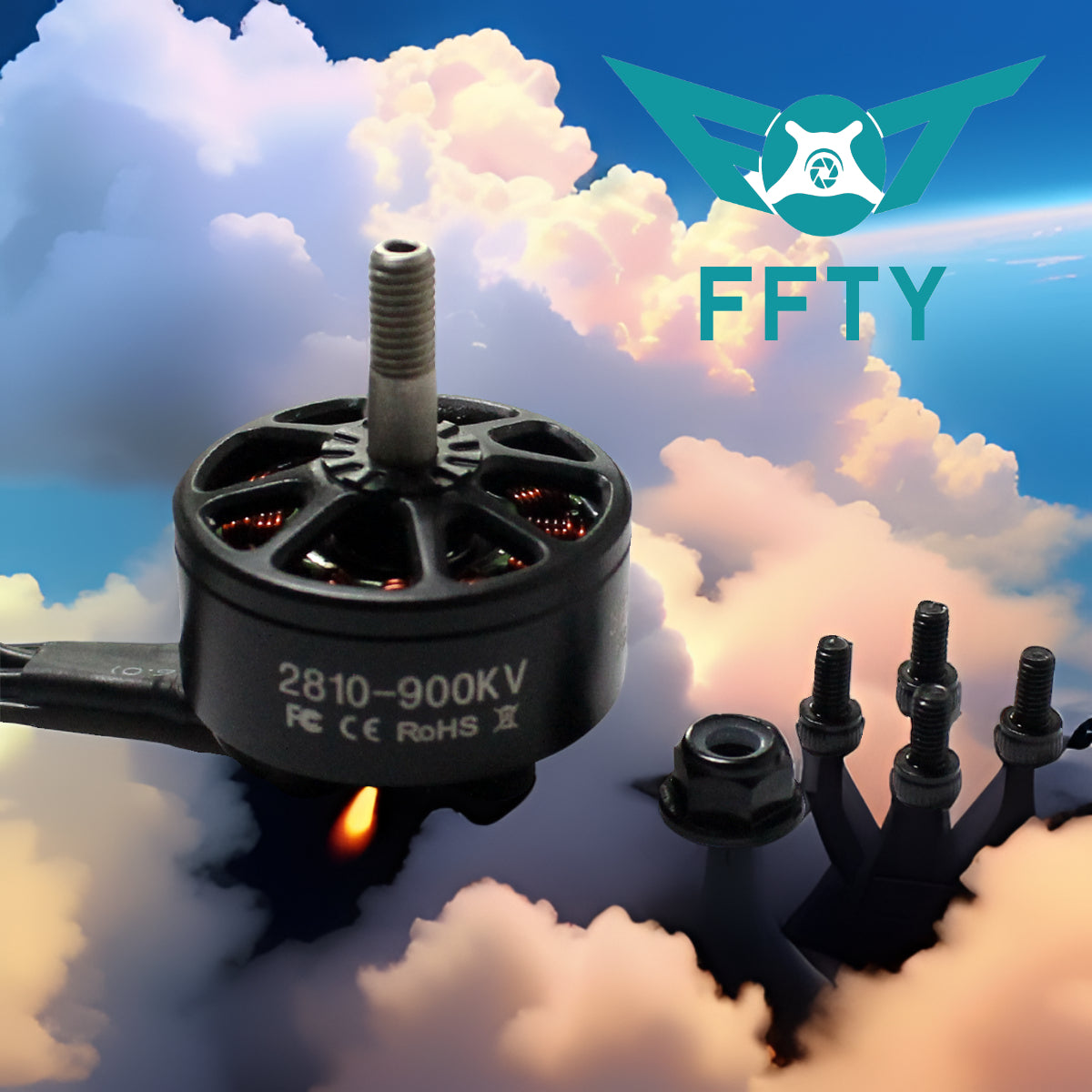 FT2810 900KV brushless motor, suitable for Mark4 APEX FPV Freestyle 7-inch 8-inch remote LR7 drones